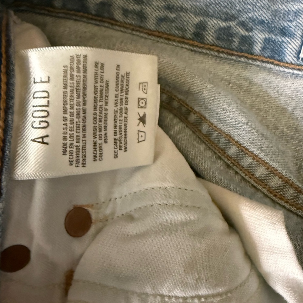 Agolde Riley High Rise Straight Crop Jeans - Picture 5 of 7